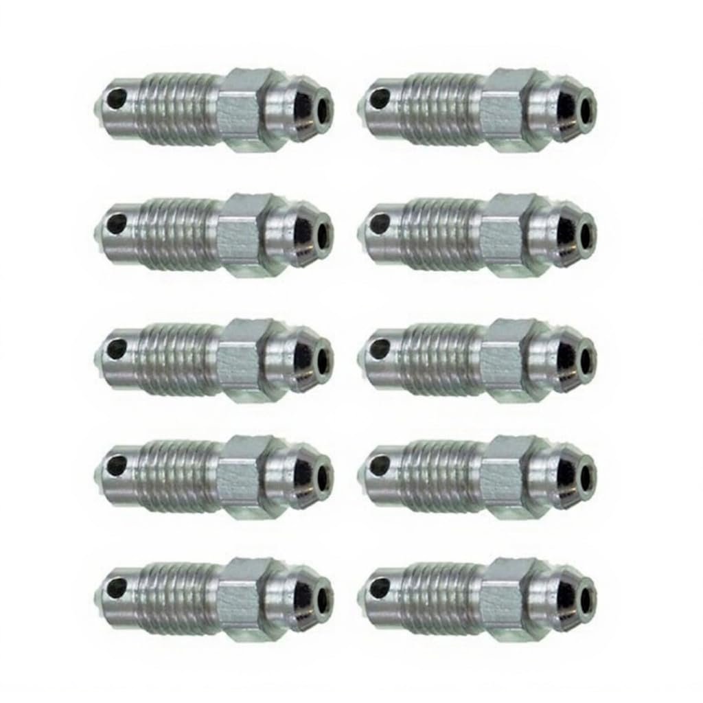 Disc Brake Bleeder Screw Treated Steel Silver 5 16 24 In Bolt Thread Size Replacement For E3tz 2208