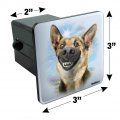 German Shepherd Dog Selfie Tow Trailer Hitch Cover Plug Insert