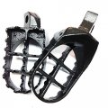 Httmt Mt216-026- Gunmetal Black Motocross Mx Foot Pegs Compatible With Kawasak Kdx200 Kdx220r Kdx250 Kx125 Kx250 Kx500
