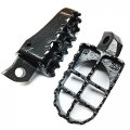 Httmt Mt216-026- Gunmetal Black Motocross Mx Foot Pegs Compatible With Kawasak Kdx200 Kdx220r Kdx250 Kx125 Kx250 Kx500