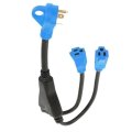 Rv Y-split Power Cord Adapter For Camper 125v 3750w 