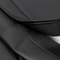Hecasa Black Synthetic Leather Seat Covers Front And Rear Compatible With 2014-2021 Toyota Tundra Crewmax Crew Max