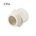 Uxcell 50mm Slip X G1-1 2 Male Thread Pvc Pipe Fitting Adapter Connector 2pcs