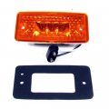 Amber Cab Led Light 4 575 In X 2 25 With 3 Leds And Lens For Trucks Trailers Buses Boats F235258 
