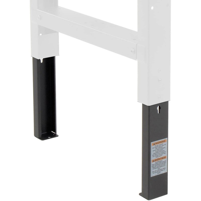 Global Industrial Height Adjustable Leg Extender Kit 35-1 2 To 43 Pk Black