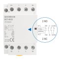 Baomain Ac Contactor 40a Coil 4 Pole 2no 2nc Universal Circuit Control 35mm Din Rail Mount Ce Listed Bct-40 22 110v