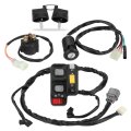 Handlebar Key Starter Relay Switch Kit For Honda Recon 250 Es Trx250te 2007-2020 Electric Shift 35140-hm8-b73 35100-hm8-000 