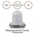 Alveytech Waterproof Rubber Boot Replacement Cover For Push-button Reset Circuit Breakers Power Surge Protector Covers Marine