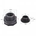 Uxcell Pvc Bulkhead Tank Adapter With Plug Fitting G1 Thread For Rain Buckets Water Tanks 3 Set