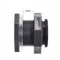 Uxcell Pvc Bulkhead Tank Adapter With Plug Fitting G1 Thread For Rain Buckets Water Tanks 3 Set