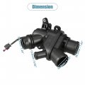 Engine Coolant Thermostat Housing Assembly No Lr107288 Lr117568 For Land Rover Discovery 2017-2020 Lr4 2015 2016