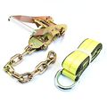 Pack Of 4 Auto Transport 5 16 G70 Chain Ratchet With 2 X12 Lasso Strap Tie Down