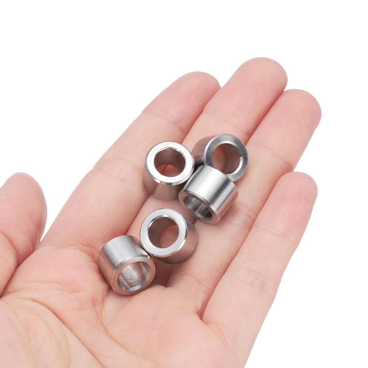 10 Pcs Stainless Steel Spacer 5 16 Bore X 1 2 Od 3 8 Length Screw Bushing Plain Finish Round Metal For Screws Bolts And Rods