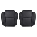 10 Black Leather Driver Passenger Side Bottom Replacement Seat Covers For Toyota Tundra Sequoia Based Sr5 Limited 2007 2008 