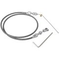 36 In Universal Throttle Cable For Chevrolet Ls Engine Swap Applications Silver Stainless Steel And Rubber Accelerator 