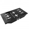 Universal Battery Tray And Adjustable Compression Clamp Set Metal Black Hold Down Suitable For Car Or Ship