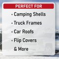 Truck Camper Mounting Clamps Set Of 4 Compatible With Chevy Ford Dodge And Toyota Trucks Tundra Dakota Ram Sierra Silverado