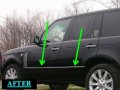 312 Motoring Fits 2003-2011 Range Rover Precut Chrome Side Door Trim Molding 4pc 2004 2005 2006 2007 2008 2009 2010 03 04 05 06