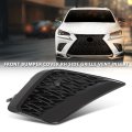 Front Bumper Grille Vent Insert Passenger Right Side For Lx Nx300 2018 2021 And Nx300h Gloss Black Fits F Sport Package With
