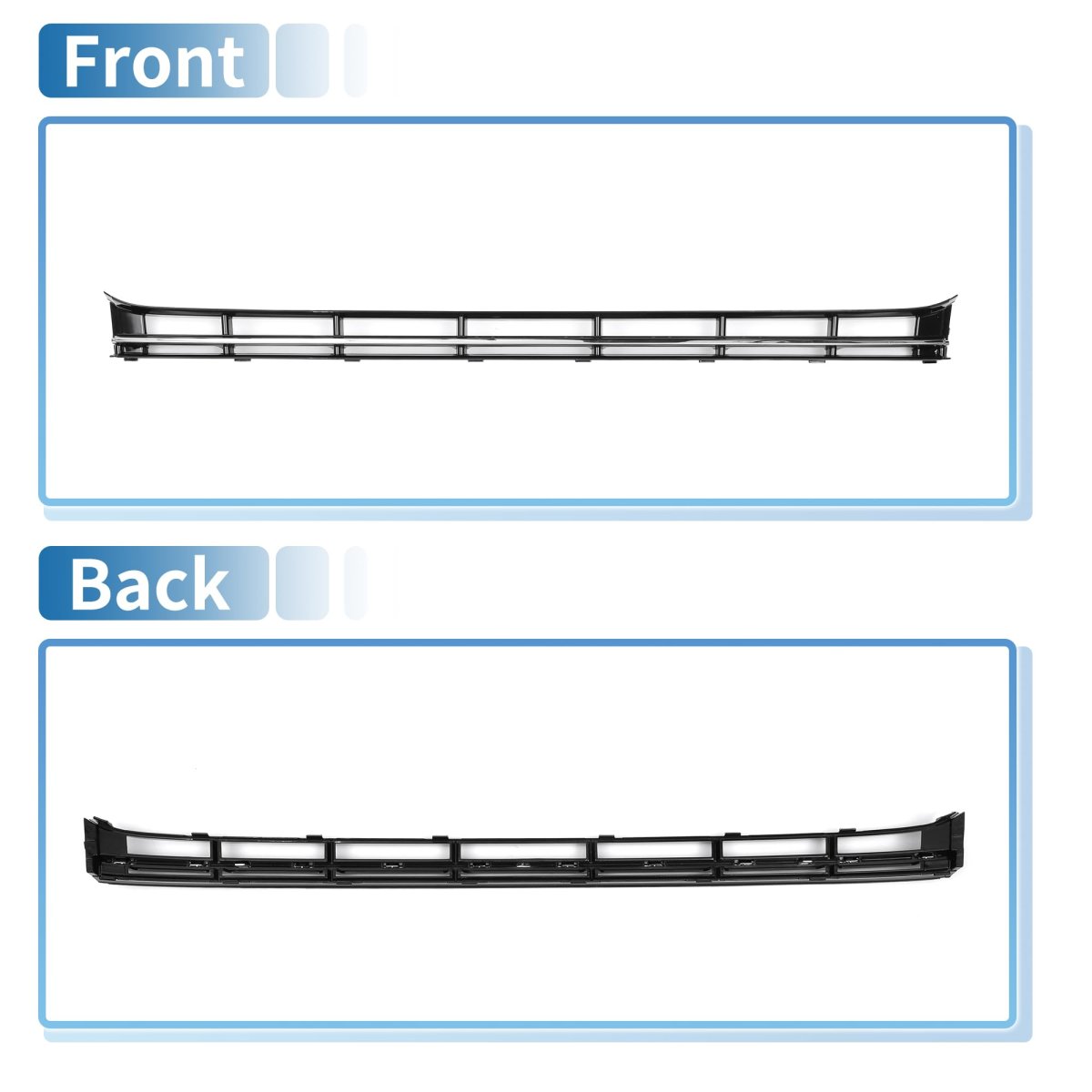 1 Pcs Lower Front Hood Bumper Grille Grill Cover Center Insert Trim No 4h0807697 For Audi A8 D4pa 2015-2018 Black