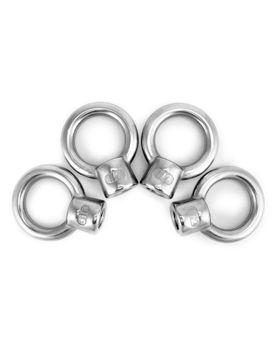 Lifting Eye Nut 4 Pack 1 2 Unc Marine Grade Stainless Steel 316