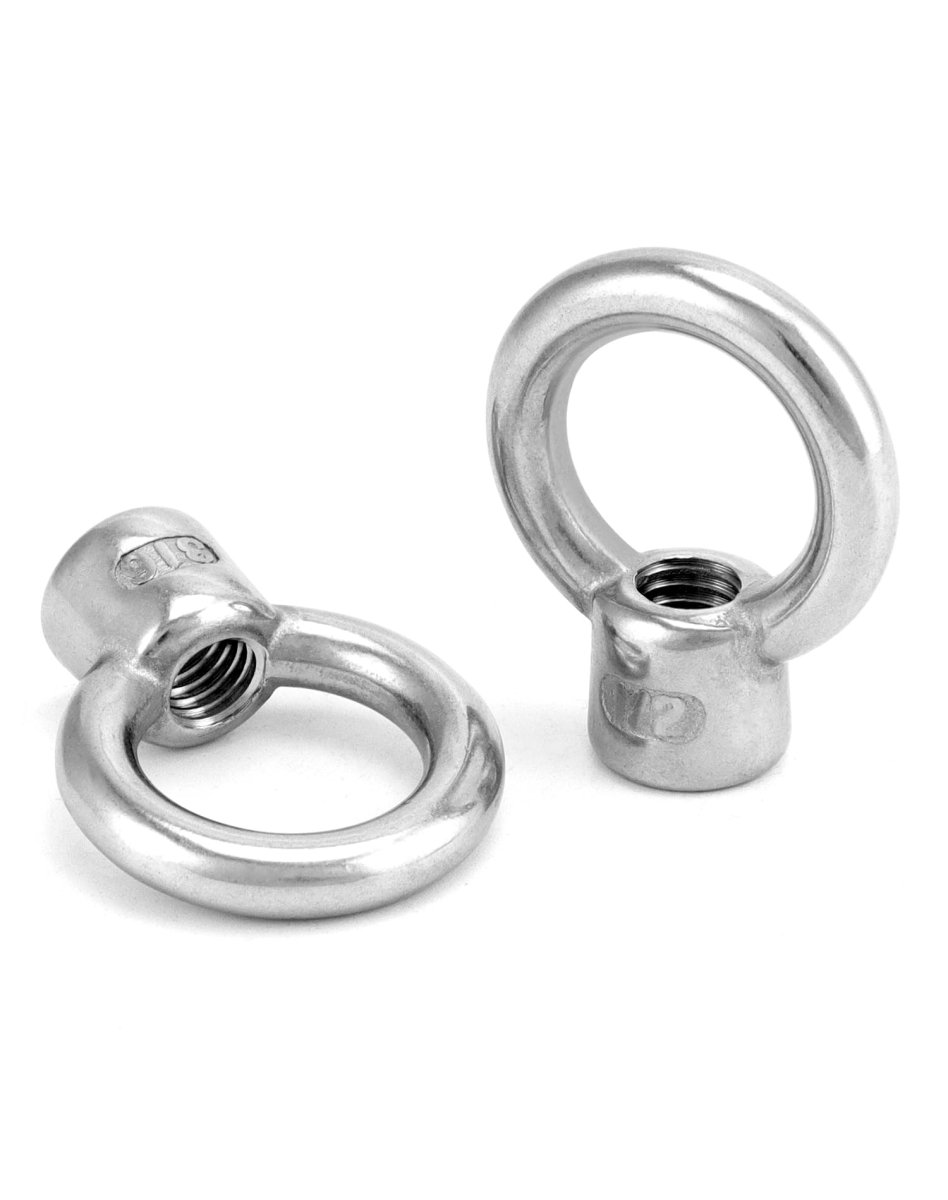 Lifting Eye Nut 4 Pack 1 2 Unc Marine Grade Stainless Steel 316