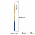 Uxcell Diamond Needle File Set 5mm X 180mm Flat Triangle Files Titanium Coated Tools For Metal Wood Stone Glass 10pcs