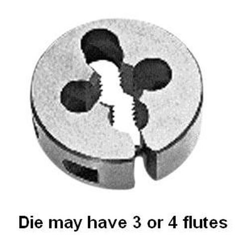 High Speed Steel Round Split Adjustable Die 5 8-11 Tpi 1 In Outside Diameter Model 92-34011