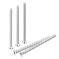 50 Pcs 4-40x1-3 4 Inches Machine Screws Phillips Countersunk Fasteners Bolts 304 Stainless Steel Silver For Wall Socket House 