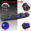 Auto Dynasty Universal Off-road Front Top Roof Mounted Adjustable Angel Fog Lights Lamps With Switch And Wiring Harness Black