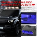 Auto Dynasty Universal Off-road Front Top Roof Mounted Adjustable Angel Fog Lights Lamps With Switch And Wiring Harness Black