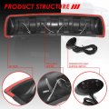 Auto Dynasty Universal Off-road Front Top Roof Mounted Adjustable Angel Fog Lights Lamps With Switch And Wiring Harness Black