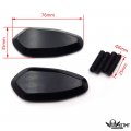 Httmt- Usmt222-013-bk-nologo- Mirror Block Off Base Plates 5mm Compatible With 1999-2007 R6 Yzf-r6 Yzfr6 Carbon