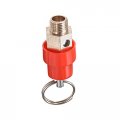 Uxcell Safety Valve Air Compressor Pressure G1 8 Male 115psi Set Red Hat 1pack