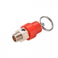 Uxcell Safety Valve Air Compressor Pressure G1 8 Male 115psi Set Red Hat 1pack 