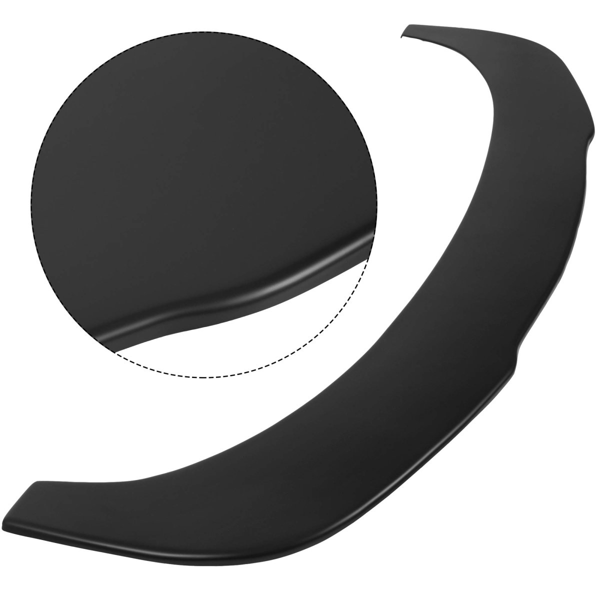 Universal Front Bumper Lip Splitter 67 In X 21 Under Chin Spoiler Diffuser Protector Air Dam Body Kit Matte Black For Most Cars