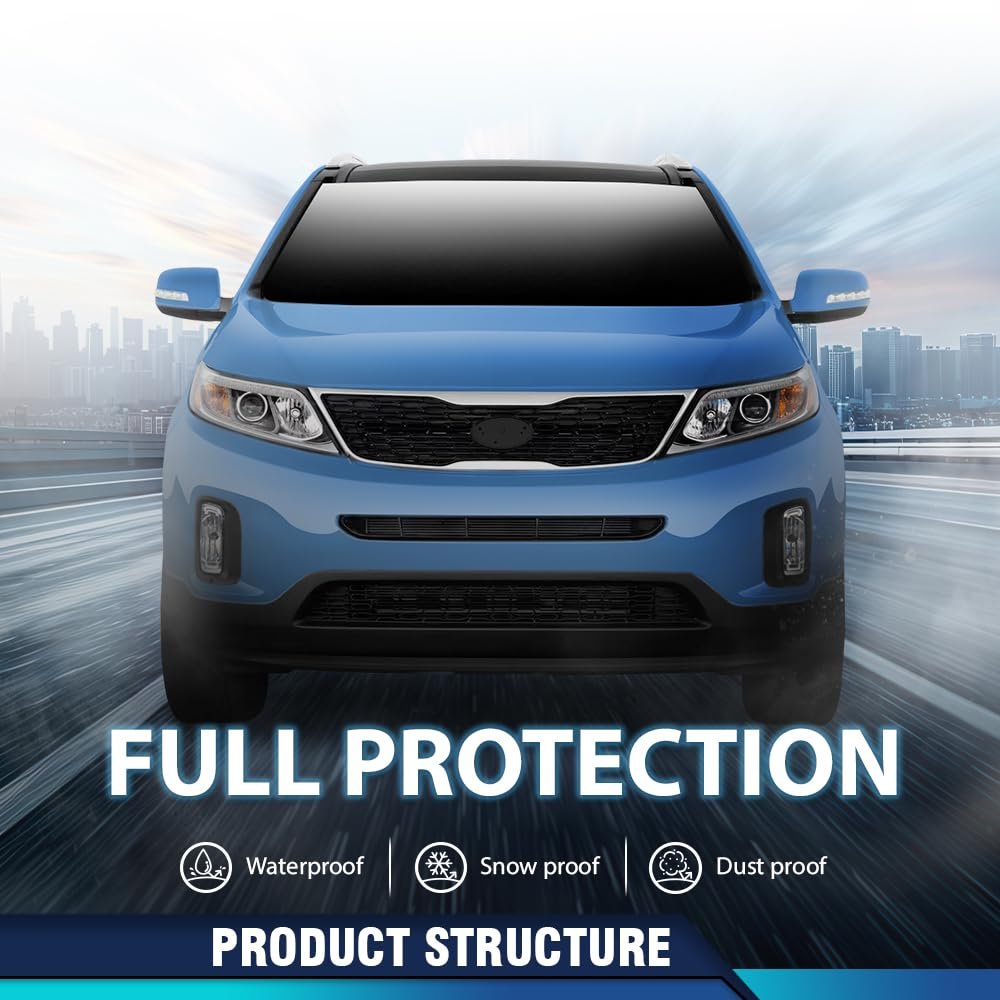 Front Bumper Upper Grille Grill Trim For Kia Sorento 2014 2015 Black And Chrome Ki1200155 863501u500