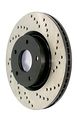 Stoptech 128 33064r Sport Cross Drilled Brake Rotor Rear Right 1 Pack 