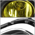 Compatible With Mazda 6 Driving Bumper Fog Light Bezel Covers Wiring Switch Chrome Trim Yellow Lens Gj1