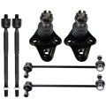 6 Piece Suspension Kit For Toyota Prius 2004 2005 2006 2007 2008 2009 Front Inner Tie Rod End Ev80304 Sway Bar Link K80230 