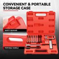 14pcs Professional Steering Wheel Remover Lock Plate Compressor Set With Portable Storage Case Sturdy Steel Construction