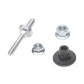 Alternator Terminal Hardware Set For Cadillac Brougham 1990 1991 Metal And Plastic Silver Black Color Straight Bend Angle