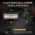 Bunker Indust 7 Inch Led Light Pods With Wiring Harness Kit 2pcs Spot Flood Beam 25000lm Bar Waterproof Work Lights For Tractor