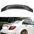 Aintier 1pc Carbon Fiber Spoiler Wing Compatible For 2008-2014 Mercedes-benz C-class W204 Sedan Glossy Black Rear Trunk Tail