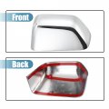 Uxcell 1 Pair Chrome Plated Top Half Mirror Cover Ford F-350 Super Duty 2017-2022 F-550 2017-2019 For F-450