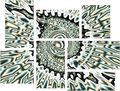 5-methyl-ester 7 Piece Fabric Peel And Stick Wall Skin Art 50x38 Inches