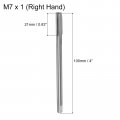 Uxcell Metric Thread Tap M7 X 1 H2 100mm Extra Long Straight Flute Screw Milling Machine Taps Threading Tapping Repair Tool