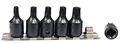 15 Piece Torque Socket Set Chrome Vanadium Steel With 1 4 In And 3 8 Sizes Adaptor 2 Storage Rack 