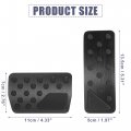 X Autohaux 1 Set Brake Pedal Pad Gas Accelerator Cover For Jeep Grand Cherokee Dodge Durango 2011-2021 Black