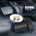 X Autohaux 1 Set Brake Pedal Pad Gas Accelerator Cover For Jeep Grand Cherokee Dodge Durango 2011-2021 Black